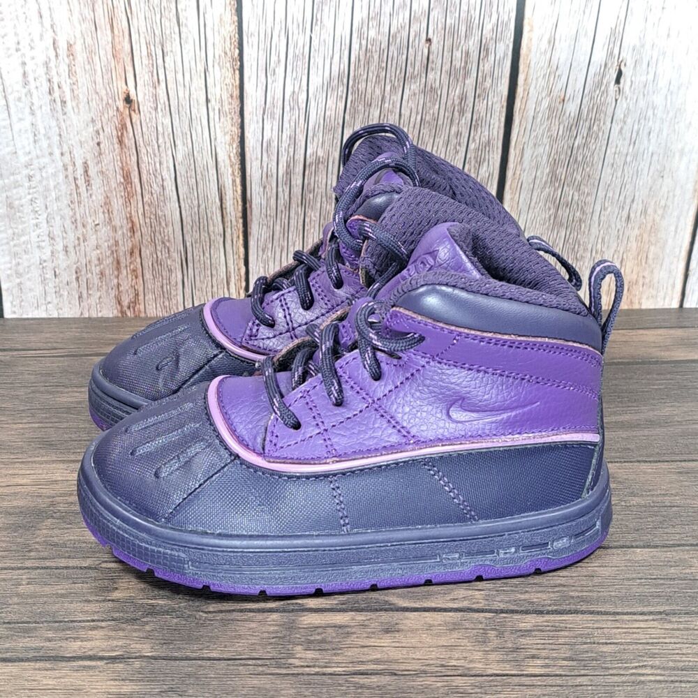 Nike Woodside 2 TD ACG Goadome 524878-500 Boot Purple Kids Size 8C (VGC)